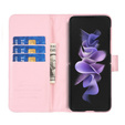 Etui z klapką do Samsung Galaxy Z Fold6 5G, Wallet, BINFEN COLOR, różowe