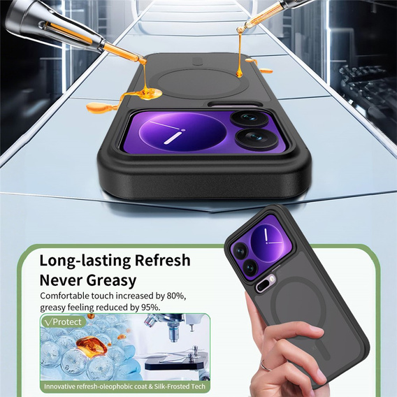 Etui do Xiaomi 17 Pro, Fusion Hybrid, do MagSafe, czarne