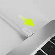 Allity AUC-03 USB-C – USB-C 1.0 m 60W, szybkie ładowanie - biały 