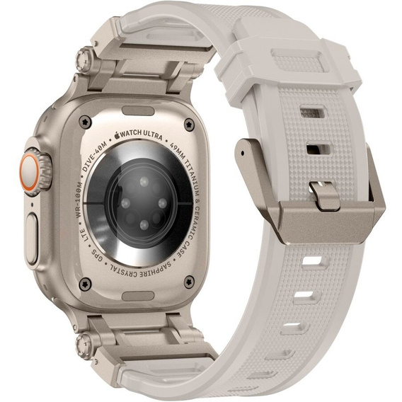 Pasek ERBORD ProTech do Apple Watch 1/2/3/4/5/6/7/8/9/10/11/SE Ultra 1/2/3 42/44/45/46/49mm, Beżowy