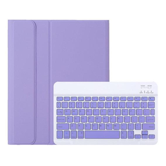 Etui z klawiaturą do Samsung Galaxy Tab A11+, Leather Pen Slot, fioletowe