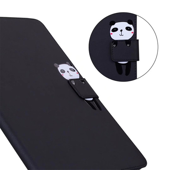 Etui do iPad 10.2" 2021/2020/2019 (9/8/7 gen.), z klapką, animal, czarne