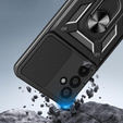 Etui pancerne do Samsung Galaxy S25 FE, CamShield Slide, czarne
