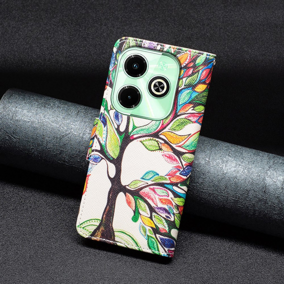 Etui z klapką do Infinix Hot 40i, Wallet, Tree of Life