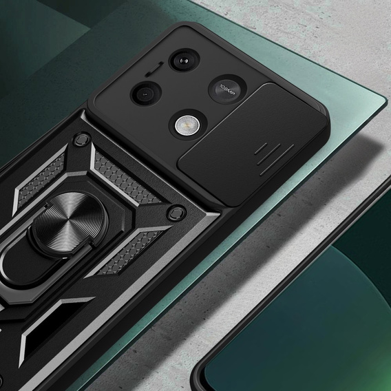 Etui pancerne do Xiaomi Redmi Note 13 5G, CamShield Slide, czarne