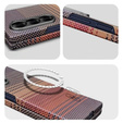 Etui do Samsung Galaxy Z Fold6 5G– magnetyczne z włókna aramidowego, pomarańczowe