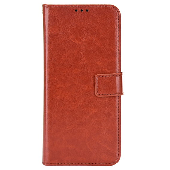 Etui z klapką do Samsung Galaxy M35, Crazy Horse Wallet, brązowe