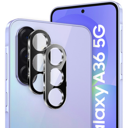 2x Szkło hartowane na aparat ERBORD do Samsung Galaxy A36 5G, czarne