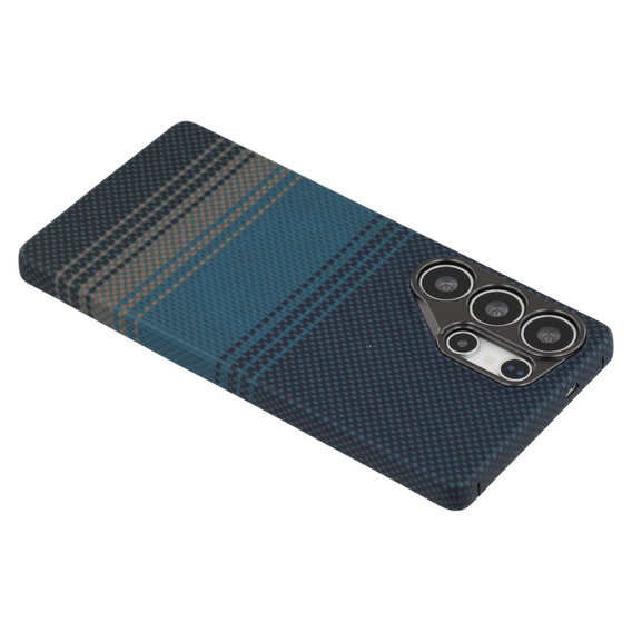Etui do Samsung Galaxy S23 Ultra – magnetyczne z włókna aramidowego, niebieskie