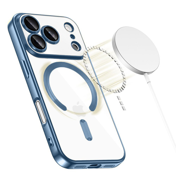 Etui do iPhone 17 Pro Max Electro MagSafe – niebieskie