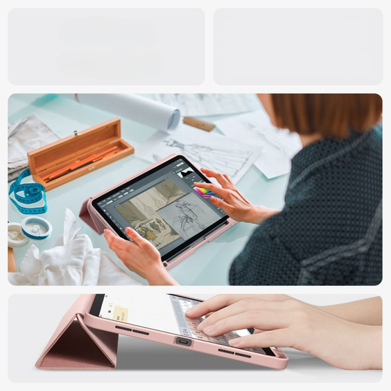 Etui SPIGEN do iPad Air 11" 2024 (6 gen.), Urban Fit, różowe rose gold