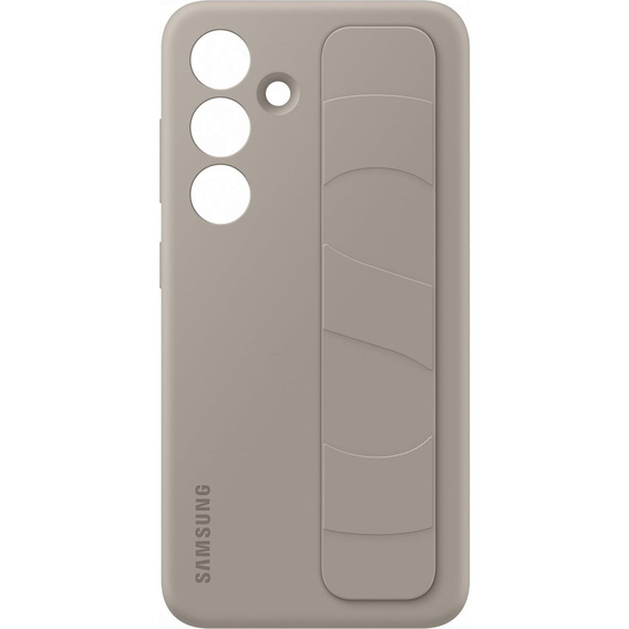 Oryginalne Etui Samsung do Galaxy S24, Silicone Standing Grip Case, Szare