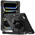 Etui do iPad Pro 13" 2024 (7 gen.), Pancerne obrotowe 360, Czarne