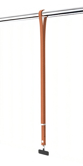 Smycz na telefon kompatybilna z etui do iPhone 17, odpinana magnetyczna klamra, pasek na szyję – pomarańczowa