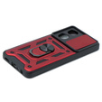 Etui pancerne do Oppo A58 4G, CamShield Slide, czerwone
