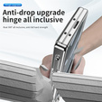 Etui do Samsung Galaxy Z Fold7 5G, z podstawką, srebrne