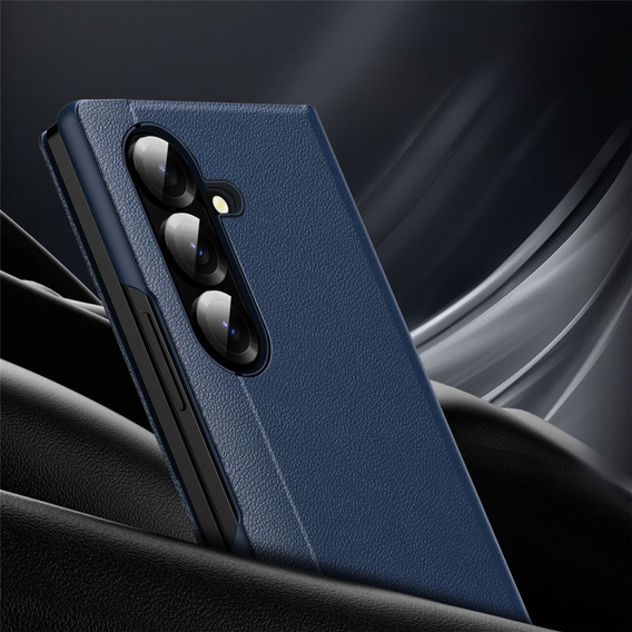 Etui do Samsung Galaxy Z Fold7, Smart View Wallet, niebieskie