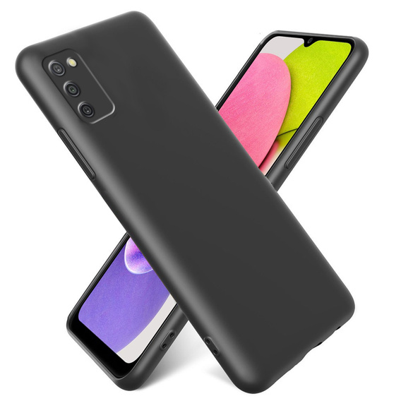 Etui do Samsung Galaxy A03S, Silicone Lite, czarne