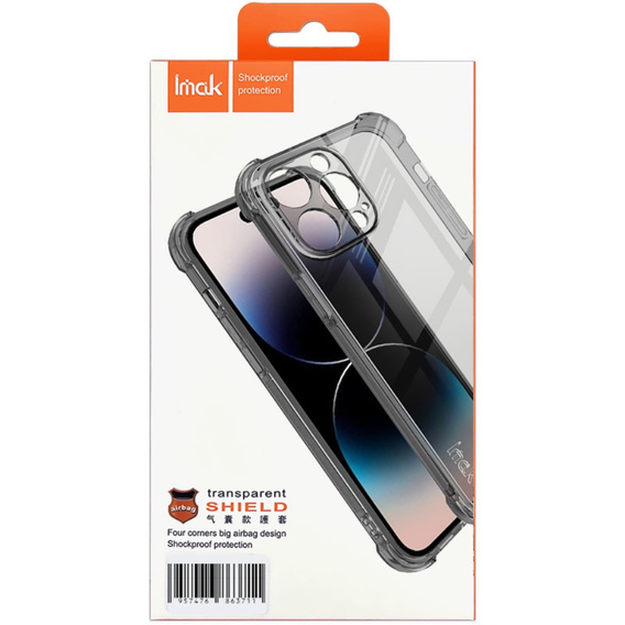 Etui IMAK do Xiaomi Redmi Note 13 Pro 5G, Dropproof, przezroczyste / czarne