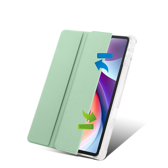 Etui do Lenovo Tab M11, Smartcase Hybrid, z miejscem na rysik, zielone