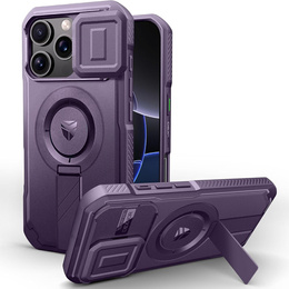 Etui Dexnor MagSafe do iPhone 16 Pro magnetyczne z przesuwaną osłoną aparatu – fioletowe