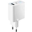 Zestaw Ładowarka Sieciowa 65W GaN 1x USB-C 1x USB-A + Kabel USB-C 1M