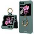 Etui GKK Ring Holder do Samsung Galaxy Z Flip7 FE / Z Flip6, zielone