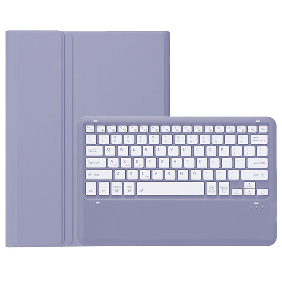 Etui z Klawiaturą Bluetooth do Samsung Galaxy Tab S10 FE+ X620 / X626B - fioletowe