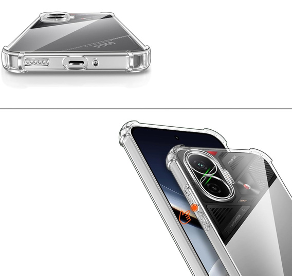 Etui do Xiaomi Poco F7, Dropproof, przezroczyste