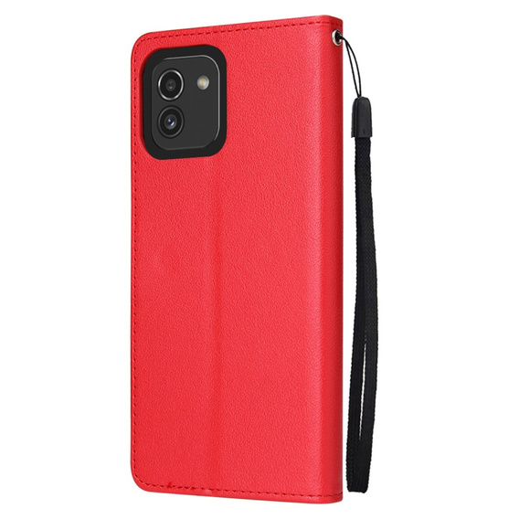 Etui Elegant Wallet do Samsung Galaxy A03, Red