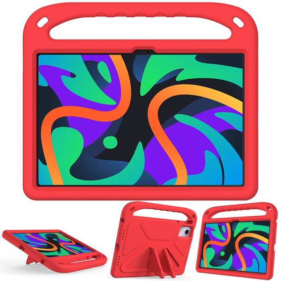 Etui dla dzieci do Lenovo Tab M11, dziecięce z uchwytem, czerwone