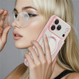 Etui z klapką do iPhone 17 Pro Max, RFID Wallet MagSafe z ochroną aparatu, różowe