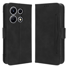 Etui z klapką do Infinix Note 30 VIP, Card Slot, czarne