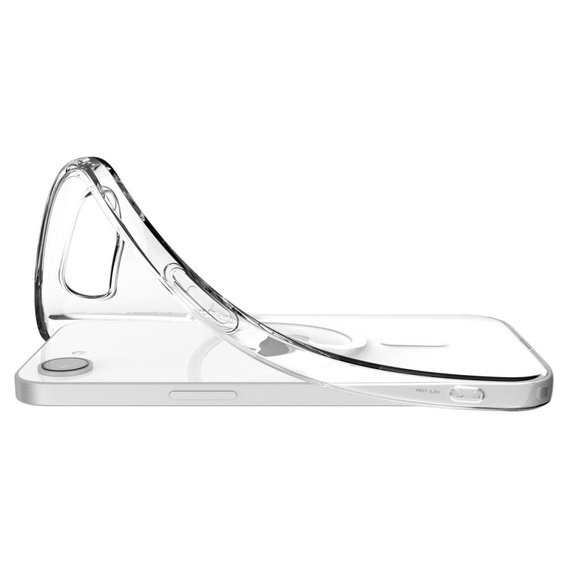 Etui Spigen do iPhone 16E, Liquid Crystal, przezroczyste + Szkło Hartowane 9H