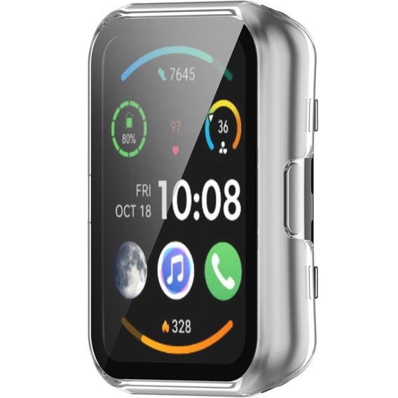 Etui z wbudowanym szkłem do Huawei Watch Fit 2, Clear