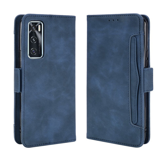 Etui z klapką do vivo V20 SE / vivo Y70 2020, Card Slot, niebieskie