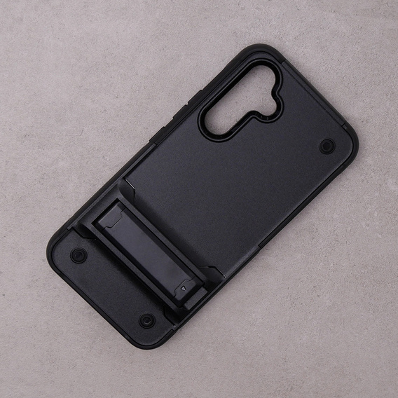 Etui pancerne do Samsung Galaxy A54 5G, z podstawką, Czarne