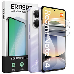 2x Folia Hydrożelowa do Xiaomi Redmi Note 14 4G, ERBORD Hydrogel Foil