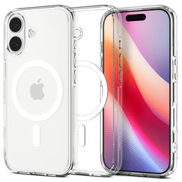 Etui Spigen do iPhone 17, Ultra Hybrid MagSafe, Clear/White