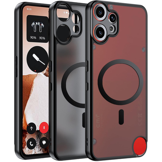 Etui do CMF Nothing Phone 2 Pro, do MagSafe, ERBORD Matt Case, czarny