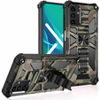 Etui pancerne do Samsung Galaxy A54 5G, z podstawką, zielone moro
