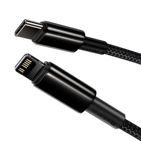 Baseus Tungsten PD – kabel USB-C do Lightning 1 m 20W - czarny