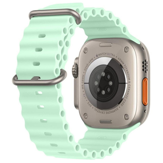 Pasek Silikonowy do Apple Watch 1/2/3/4/5/6/7/8/9/10/SE 38/40/41/42mm, Turkusowy