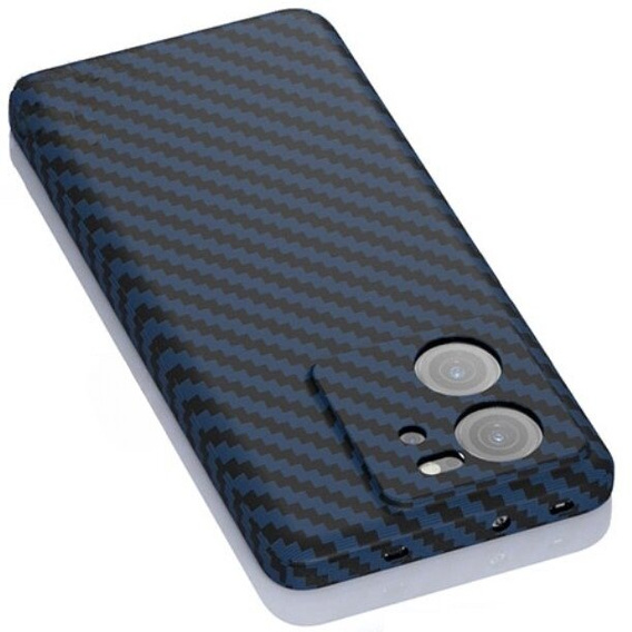 Etui do Xiaomi 13T / 13T Pro, Carbon Fiber, niebieskie