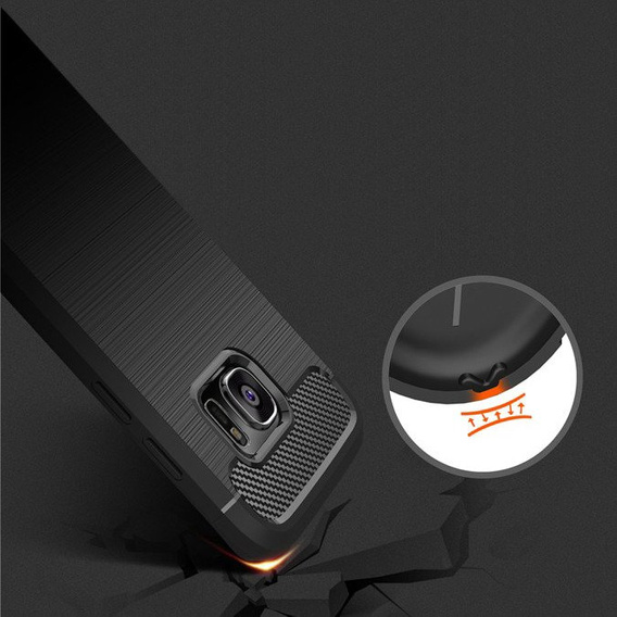 Etui do Samsung Galaxy S7, Karbon, czarne