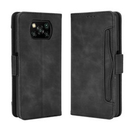 Etui z klapką do Xiaomi Poco X3 NFC / Poco X3 Pro, Card Slot, czarne