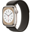 Pasek Nylonowy do Apple Watch 1/2/3/4/5/6/7/8/9/10/11/SE Ultra 1/2/3 42/44/45/46/49mm, Szary / Pomarańczowy