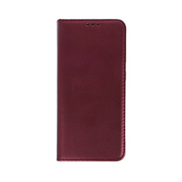 Etui z klapką do Oppo Reno 11F 5G, Smart Magnetic, bordowe + szkło 9H