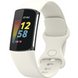 Pasek silikonowy do Fitbit Charge 5, Beżowy