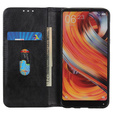 Etui z klapką do Google Pixel 10 Pro XL / 9 Pro XL, skórzane z kieszonką, czarne